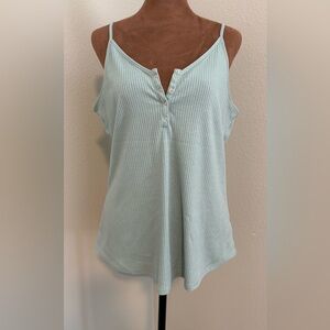 Zenana Mint Green Ribbed Camisole